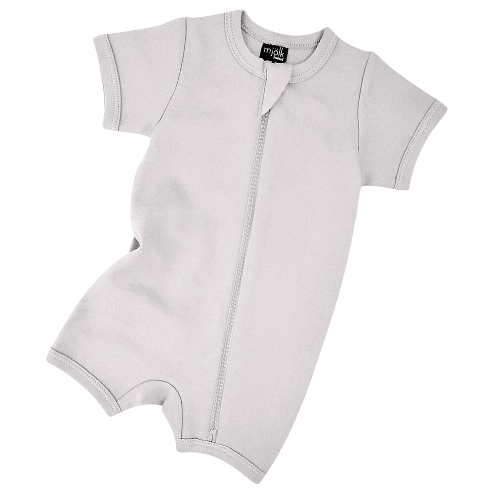 Mjolk Sleep and Play Romper White - Sand