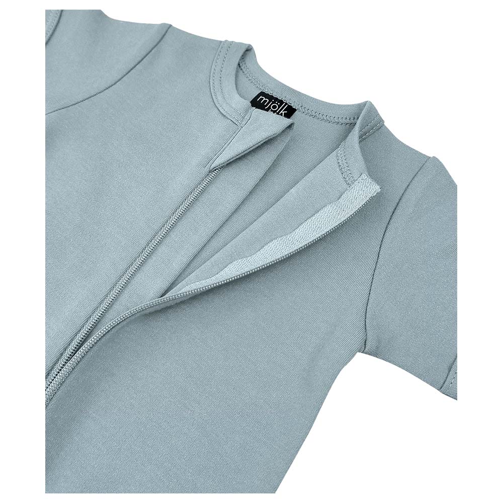 Mjolk Sleep and Play Romper - Baby Blue