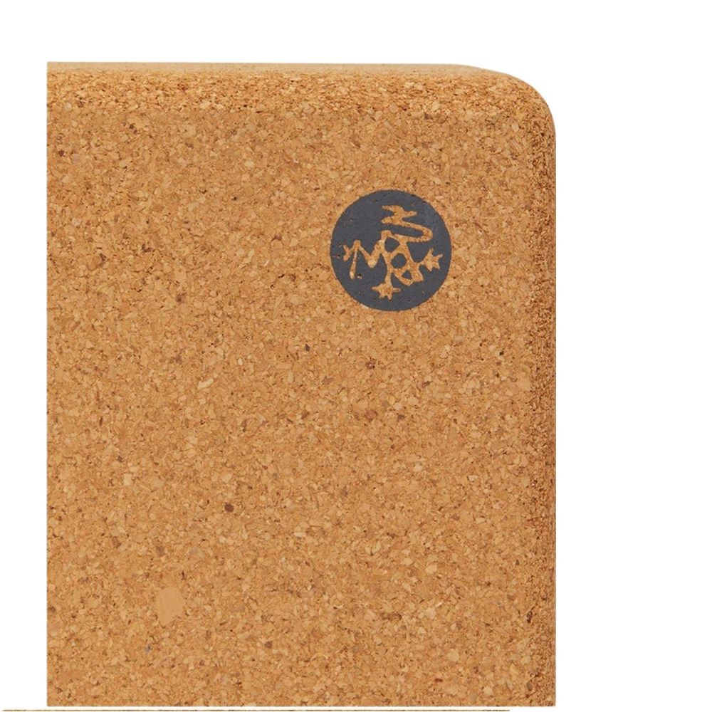 Manduka - Lean Cork Yoga Block - Natural - 3-inch
