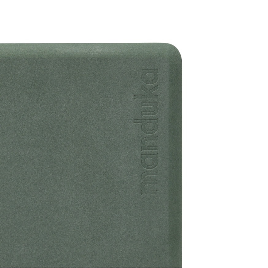Manduka - Recycled Foam Yoga Block - Sage - 4-inch