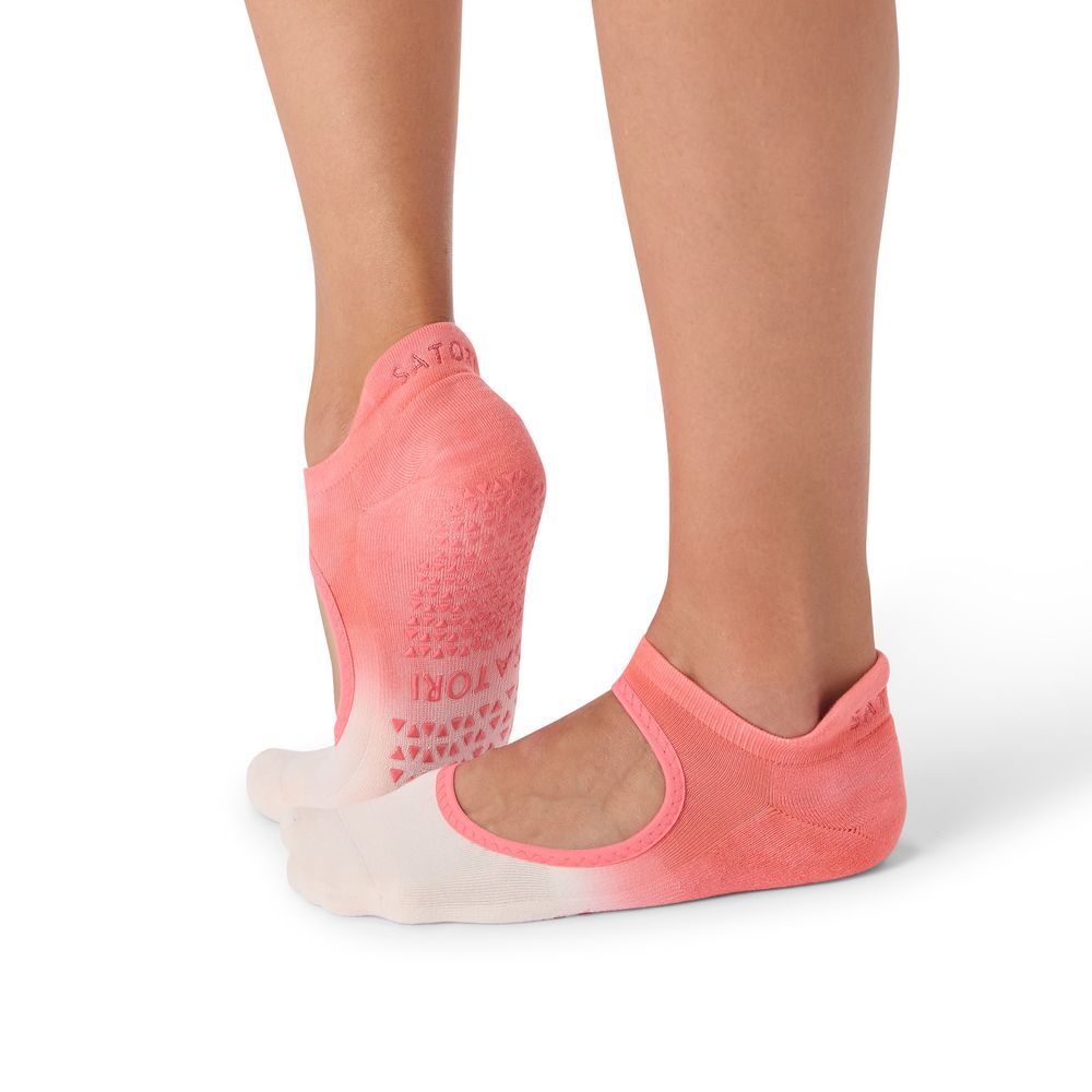 Satori Athletica - Aya Grip Socks - Coral Ombre