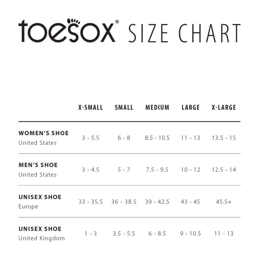 Toesox - Bella Full Toe Socks - Black