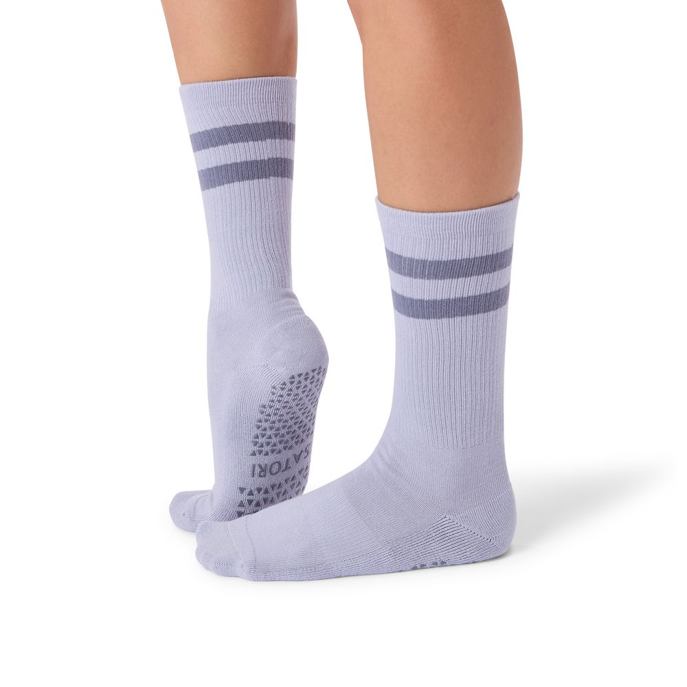 Satori Athletica - Mio Crew Length Grip Socks - Shadow Luxe