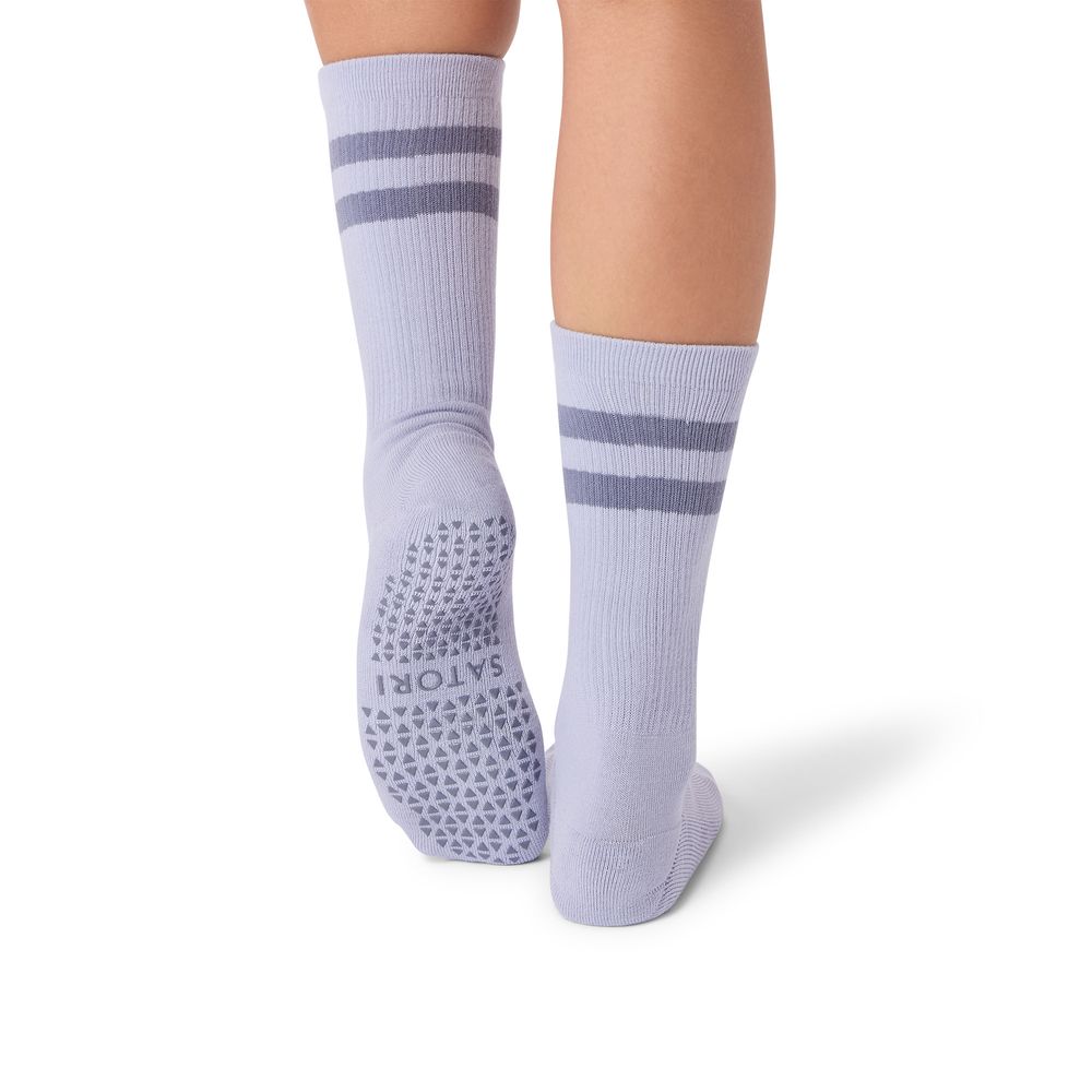 Satori Athletica - Mio Crew Length Grip Socks - Shadow Luxe