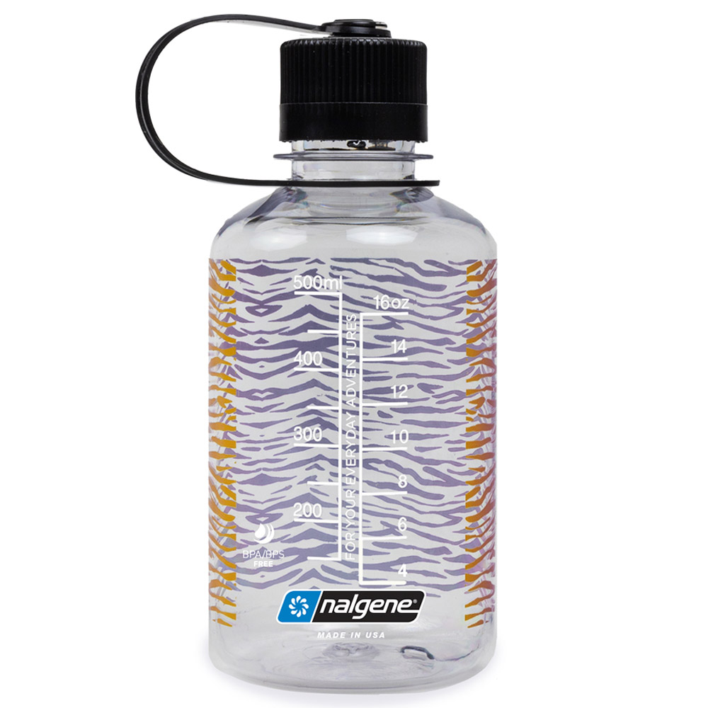 Nalgene - Narrow Mouth Tritan Renew Clear Zebra Print Bottle - 475ml