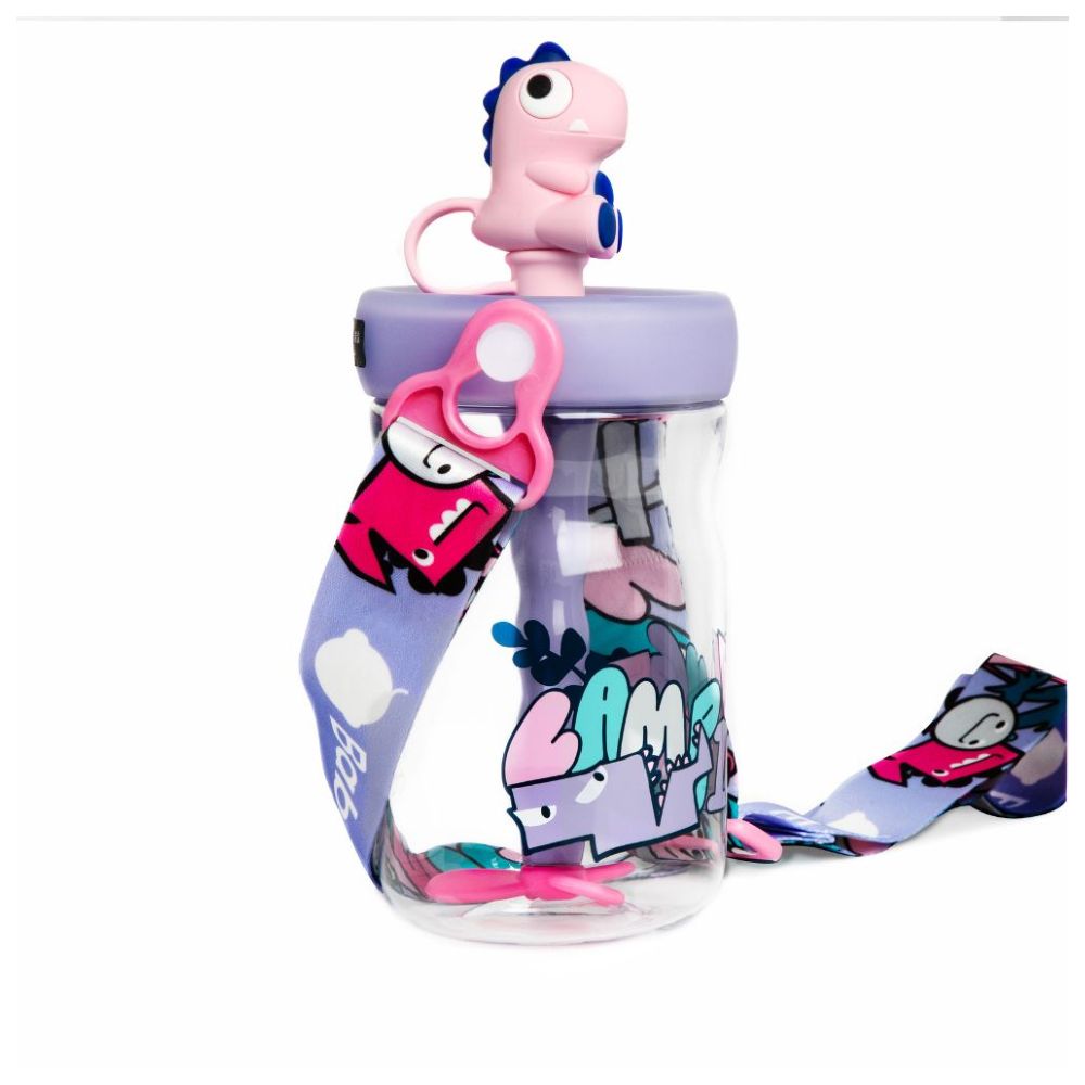 Babycare - T - Rex Toby Sippy Cup - Purple - 500ml