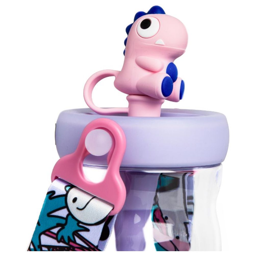 Babycare - T - Rex Toby Sippy Cup - Purple - 500ml