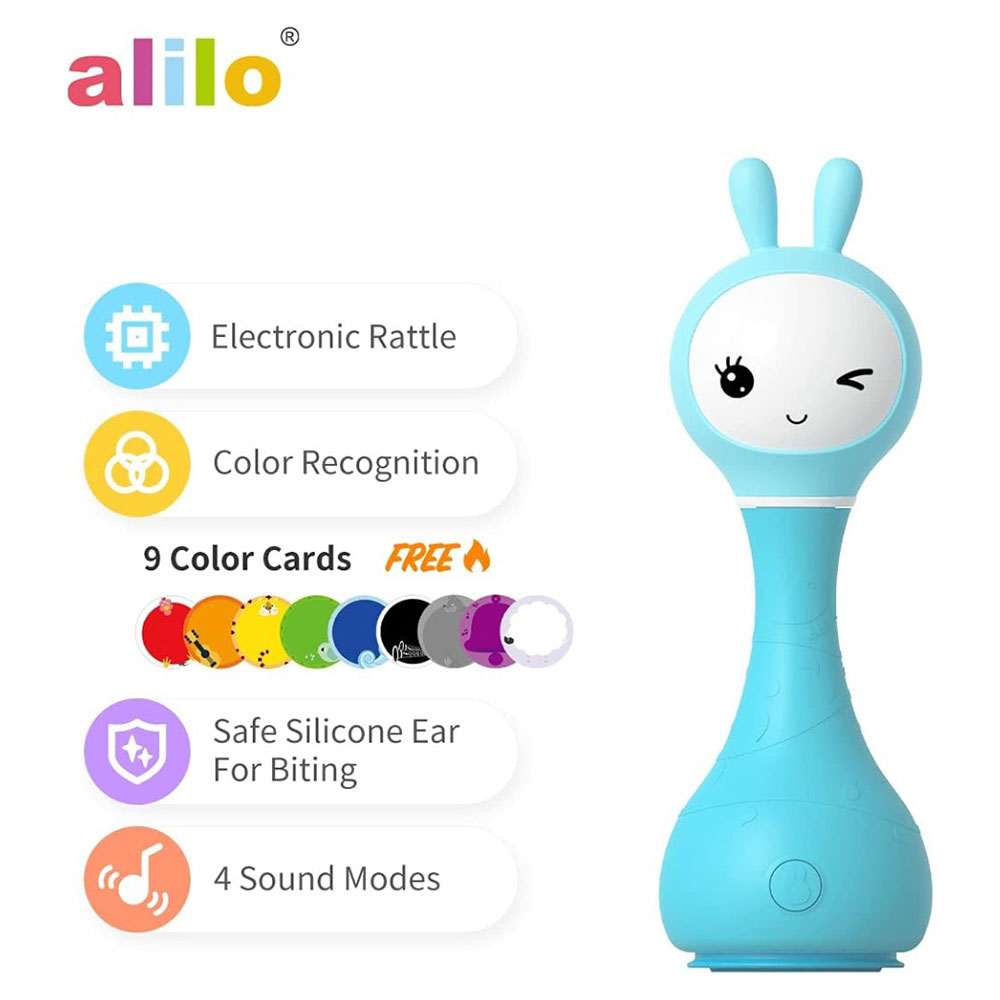Alilo - Smarty Shake And Tell Rattle - Blue