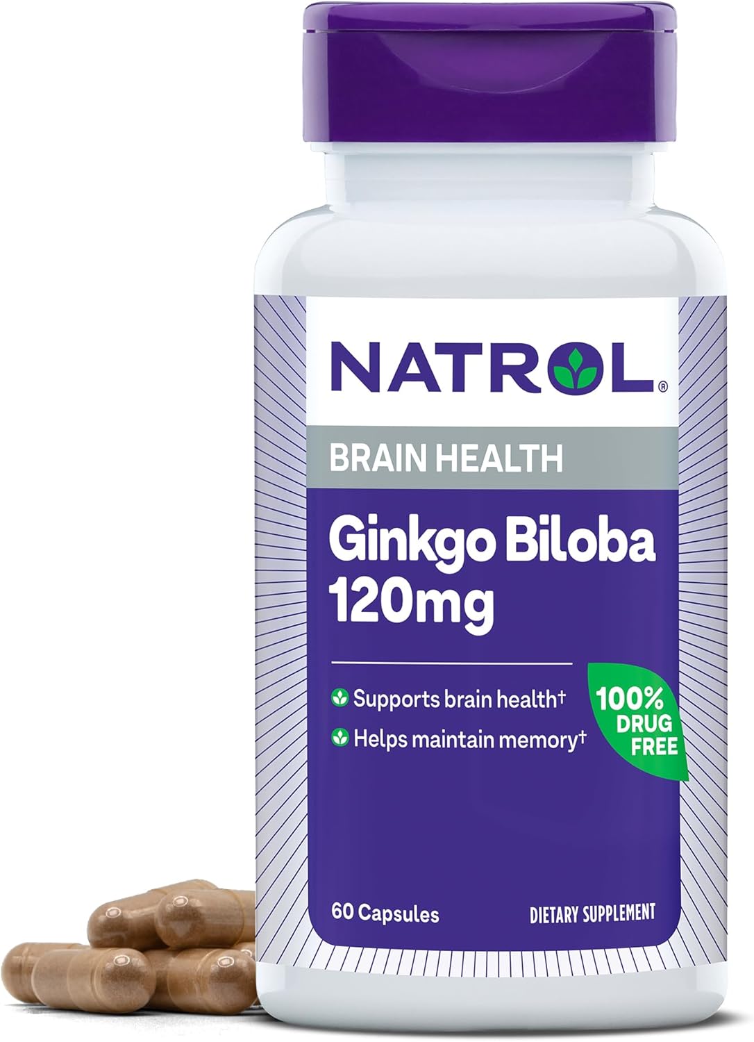 Natrol - Ginkgo Biloba 120 mg Capsules - 60 Pcs