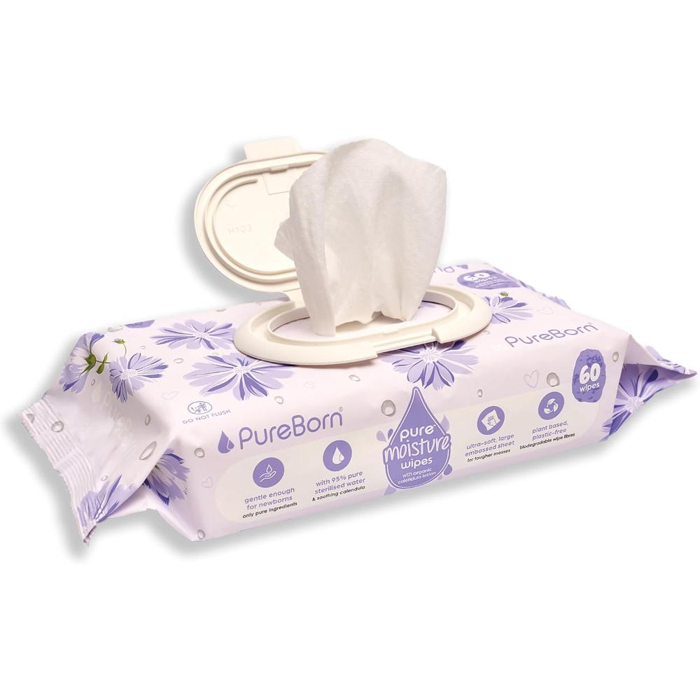 Pureborn - Pure Moisture Wipes With Organic Calendula Lotion - 720 Pcs