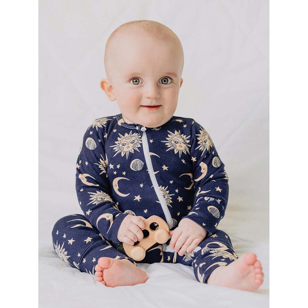 Mjolk Sun and Moon Sleepsuit