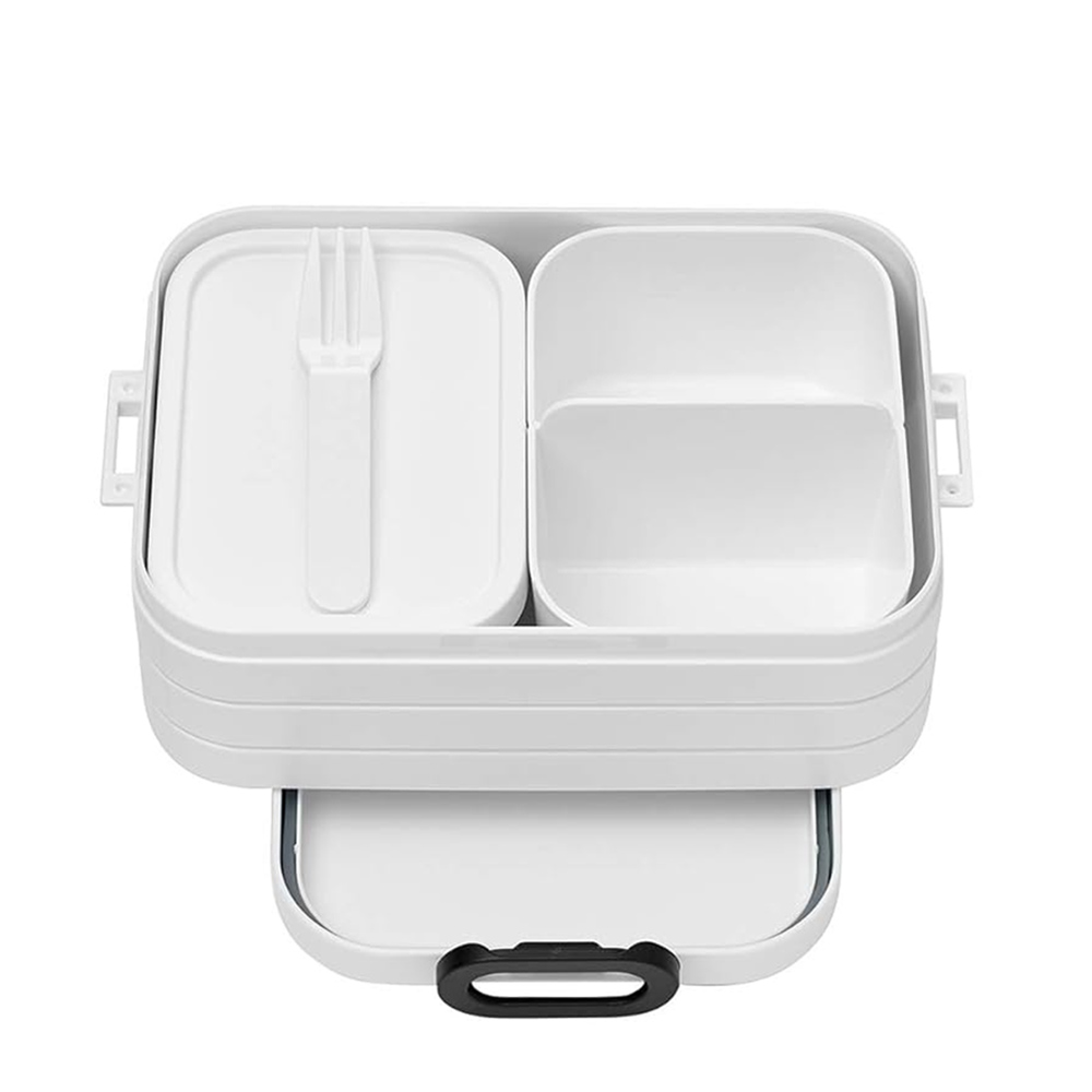 Mepal - 2 Compartments Bento Medium Lunch Box - White - 900 ml