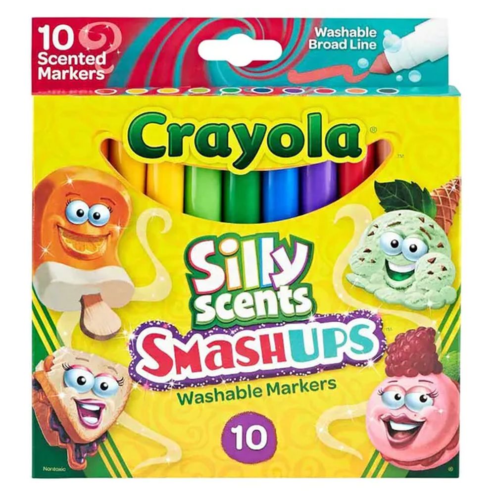 Crayola - Broad Line Washable Markers - 10 Pcs