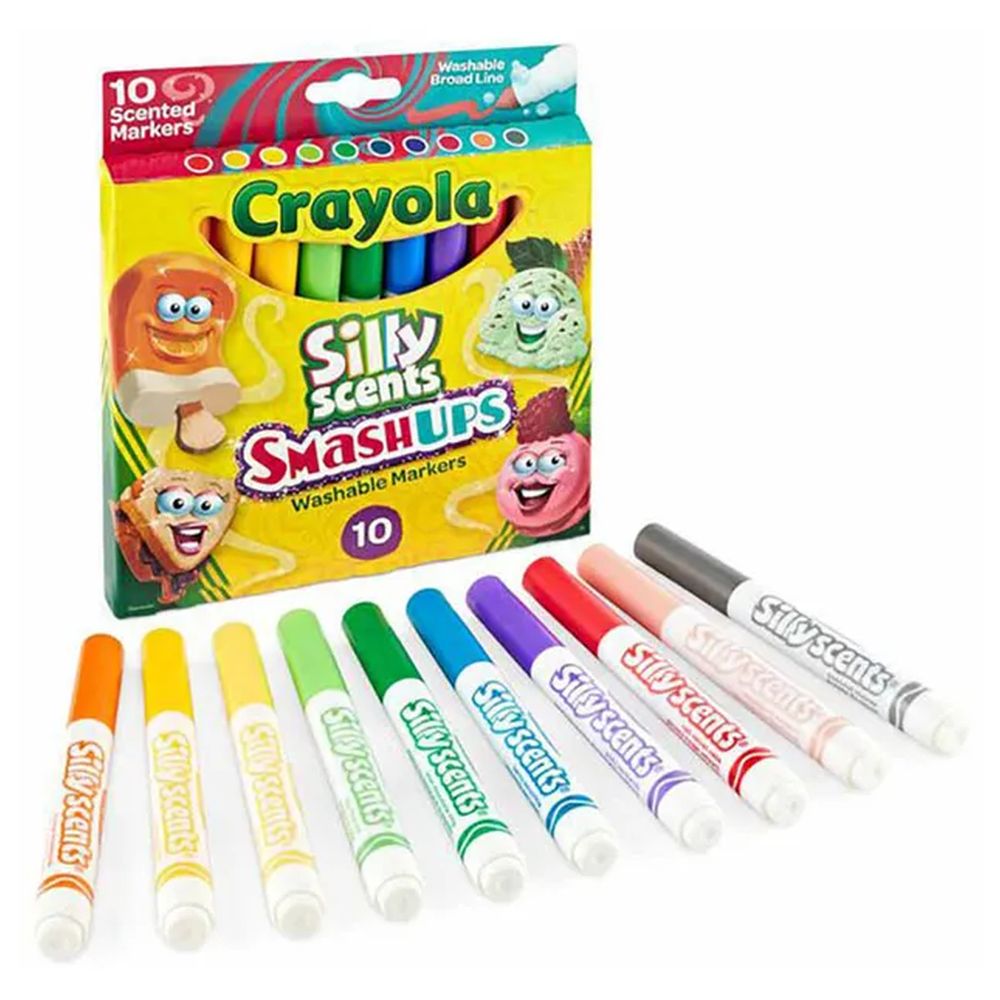 Crayola - Broad Line Washable Markers - 10 Pcs