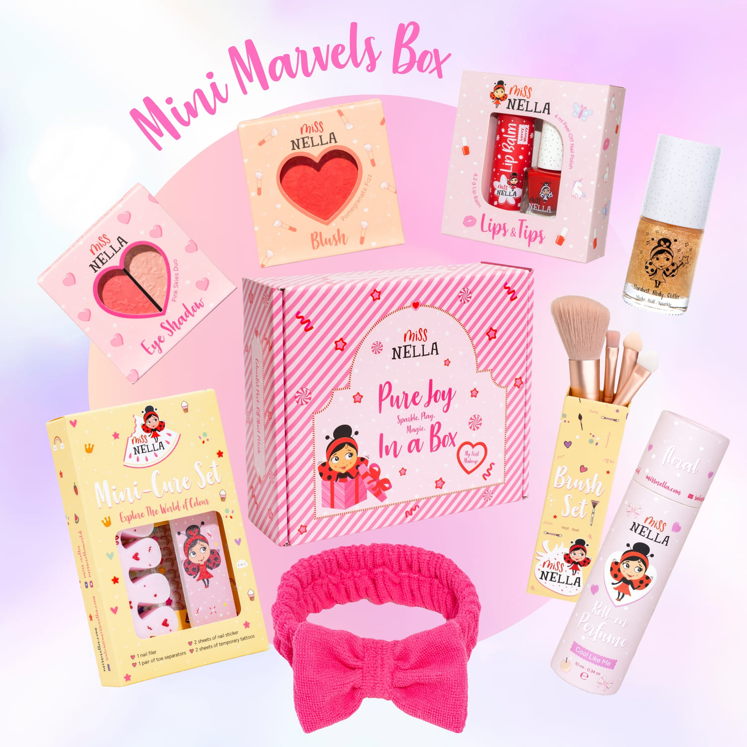 Miss Nella - Mini Marvels Gift Box - Pink - 8 Pc Set