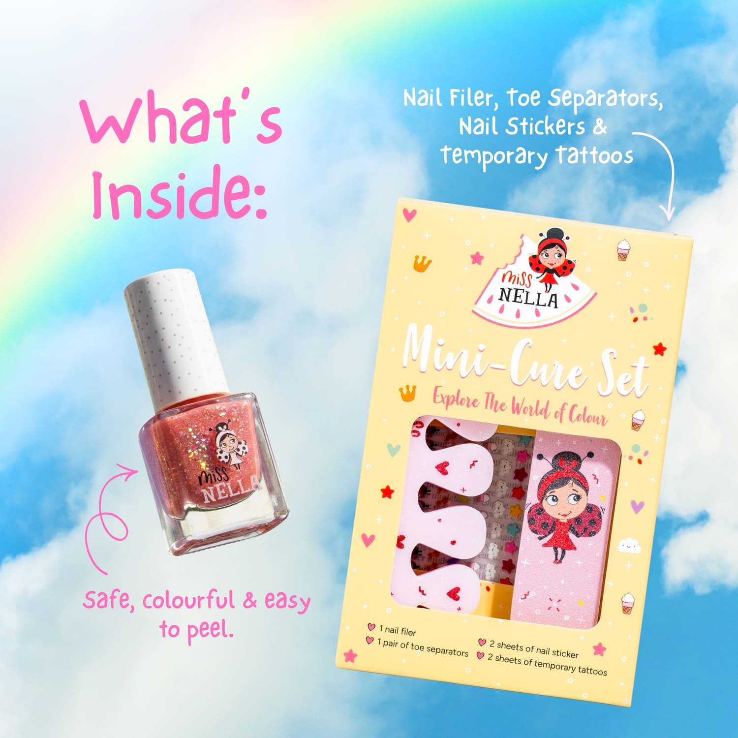 Miss Nella - Rainbow Mani Magic Set