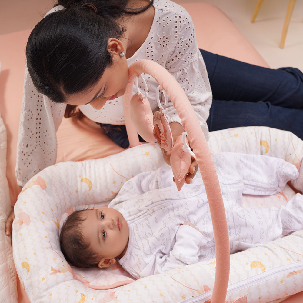Fancy Fluff - Organic Baby Cocoon Play Gym - Day Dream