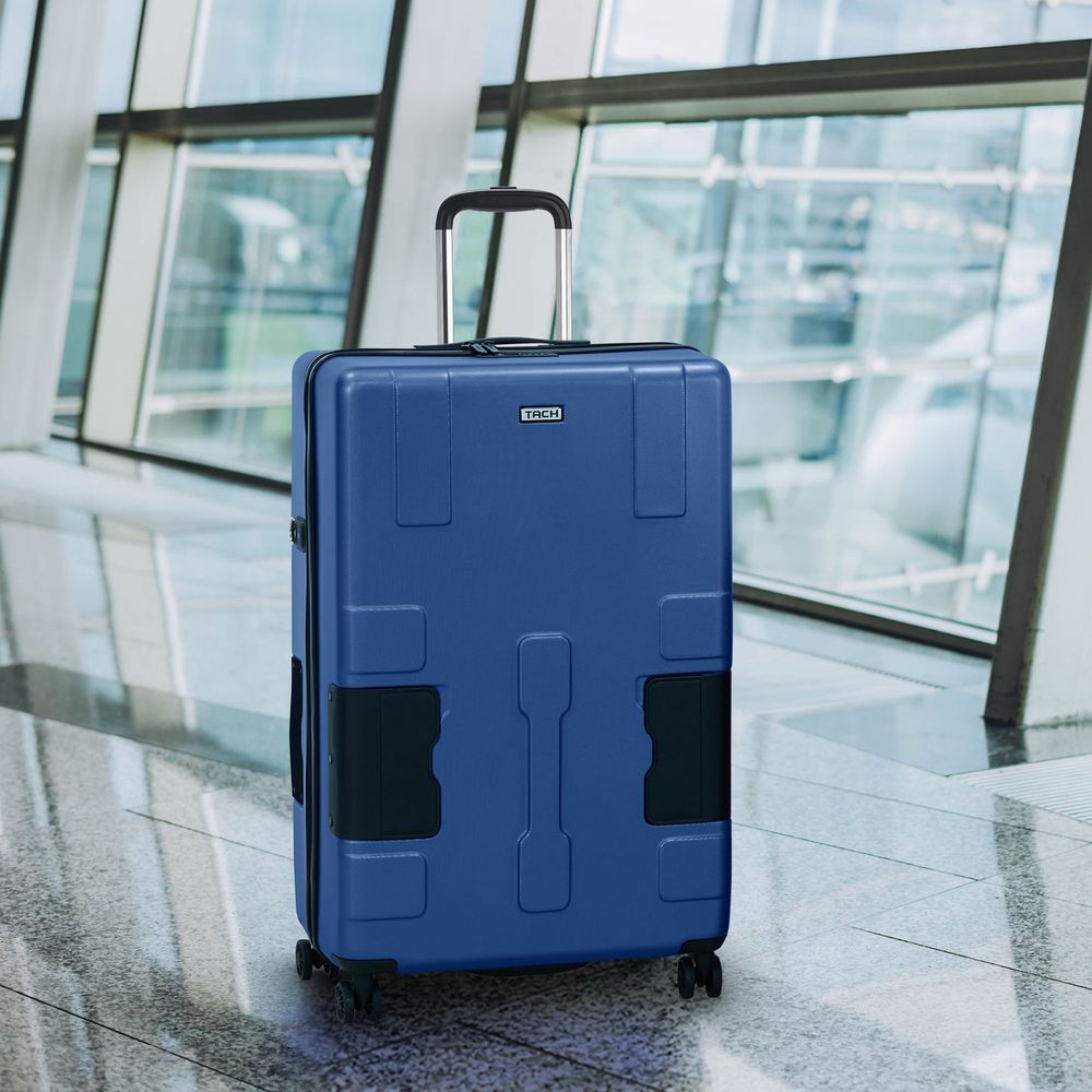 TACH Luggage - Connectable Luggage Bag With Hard Shell - Large - 28 Inch - Midnight Blue