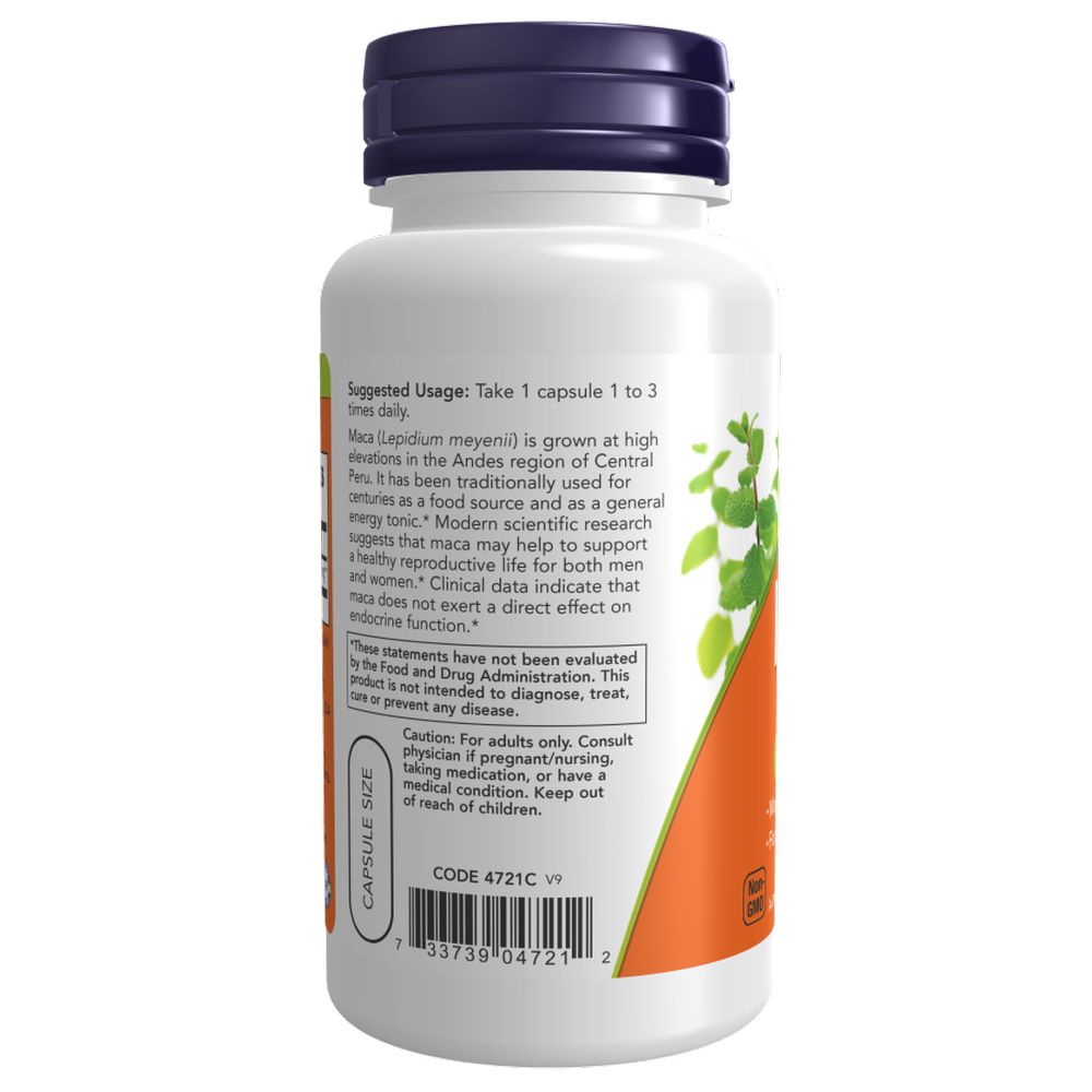 Now - Maca 500mg Veg Capsules - 100's