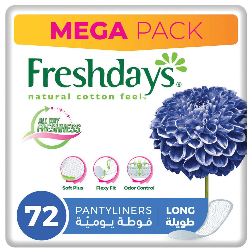 Freshdays - Long Mega Daily Liners - Pack of 2 - 144 Pcs