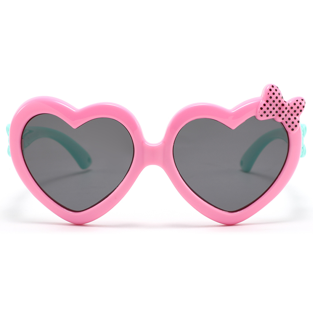 Xpi - Candy Heart Kids Polarized Sunglasses - Sweet Flamingo