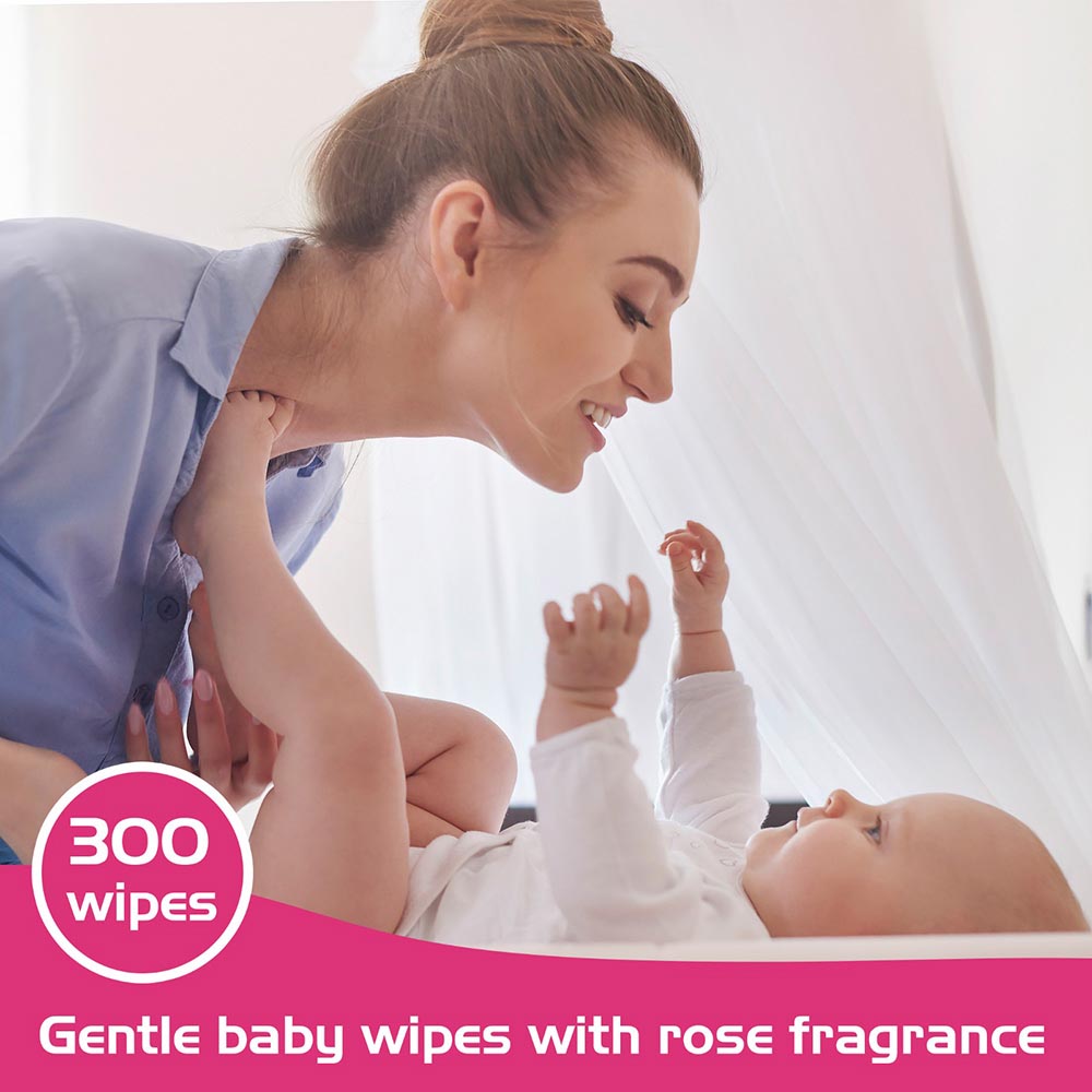 Ace Sabaah - Baby Wipes - Rose - Pack of 3 – 100pcs
