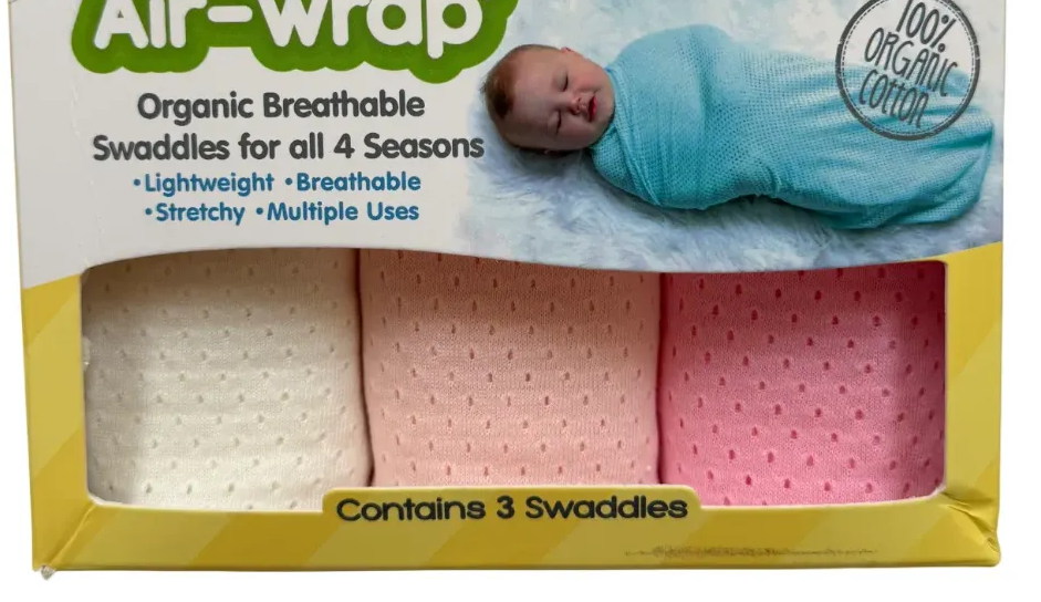 Woombie - Old Fashioned Air Wrap Cream - Pastels - Pack of 3