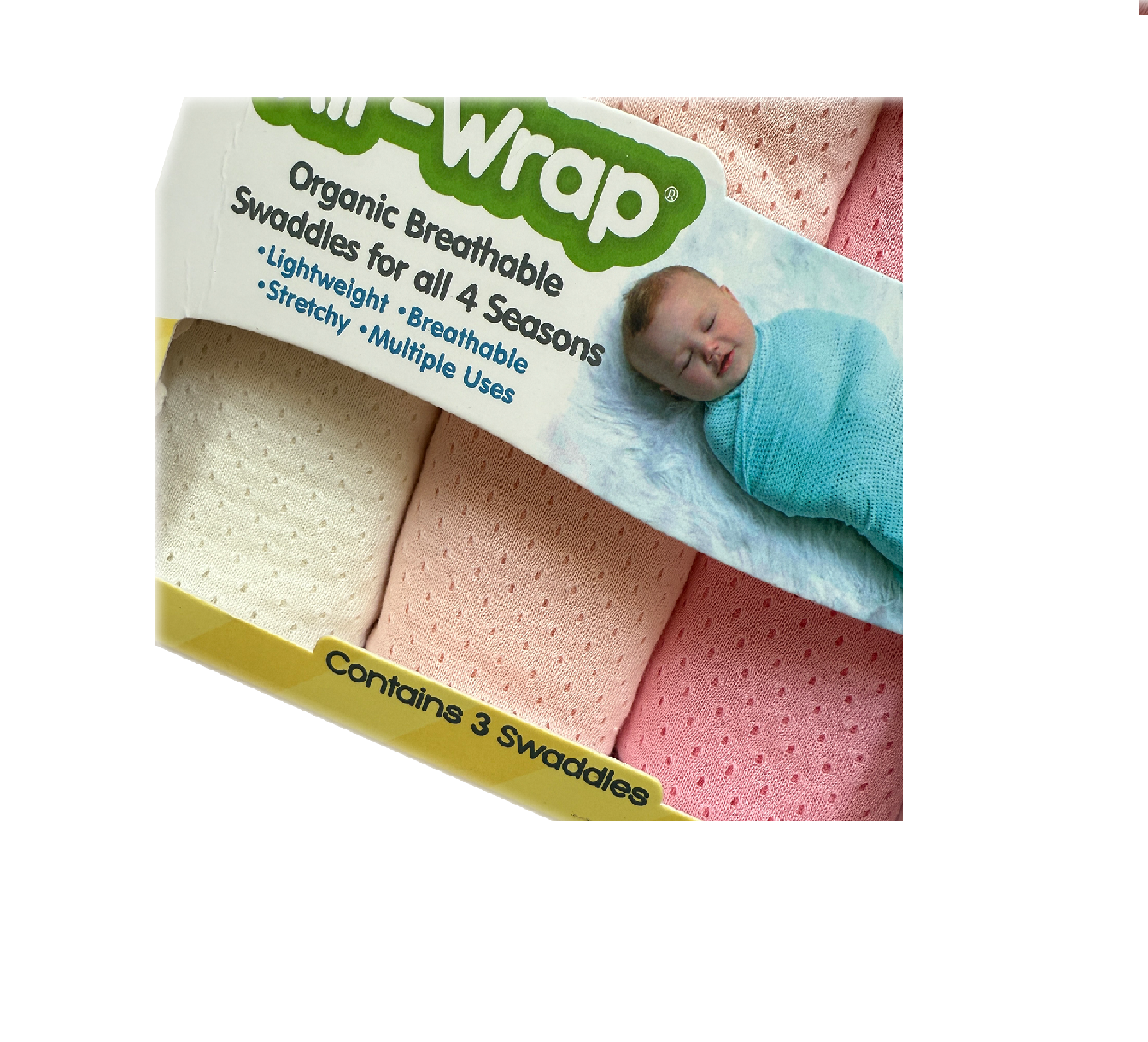 Woombie - Old Fashioned Air Wrap Cream - Pastels - Pack of 3