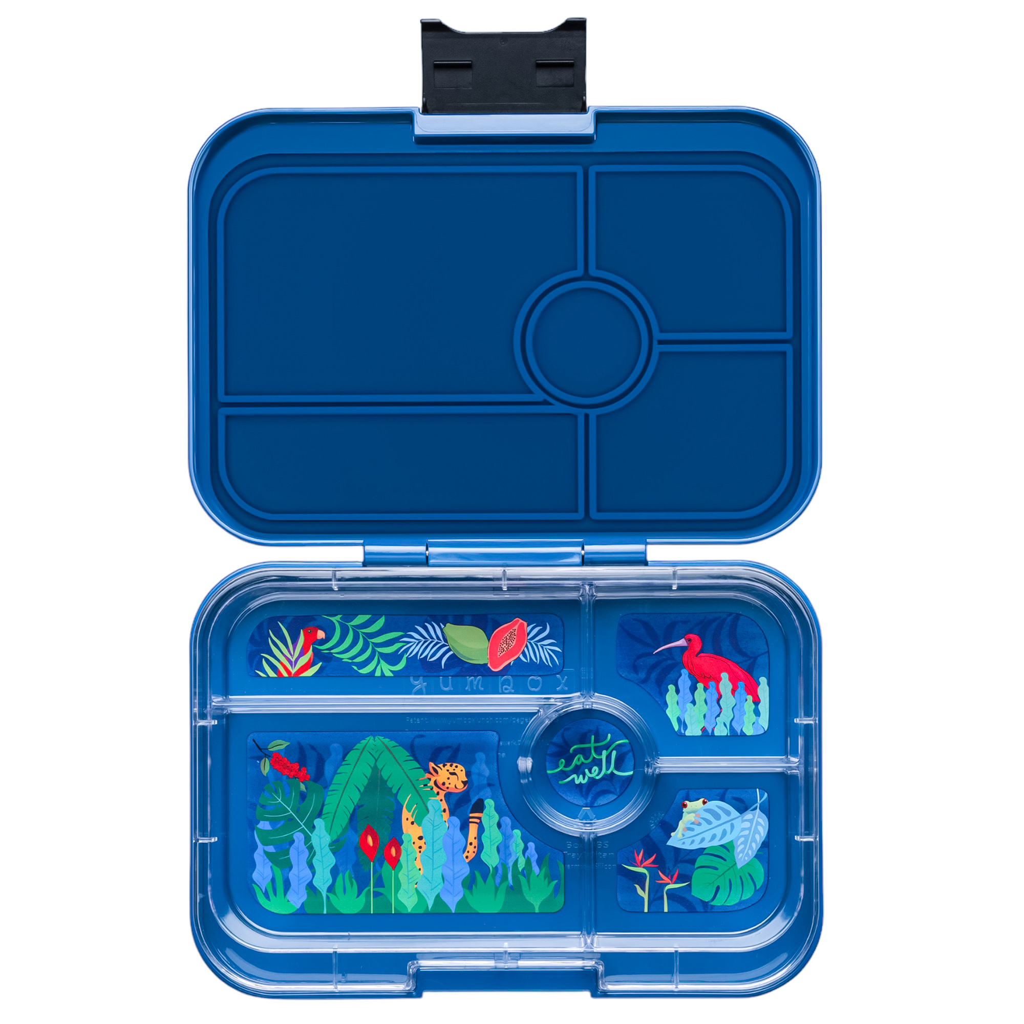 Yumbox - Tapas 5-Compartment Lunch Box With Jungle Tray - Monte Carlo Blue