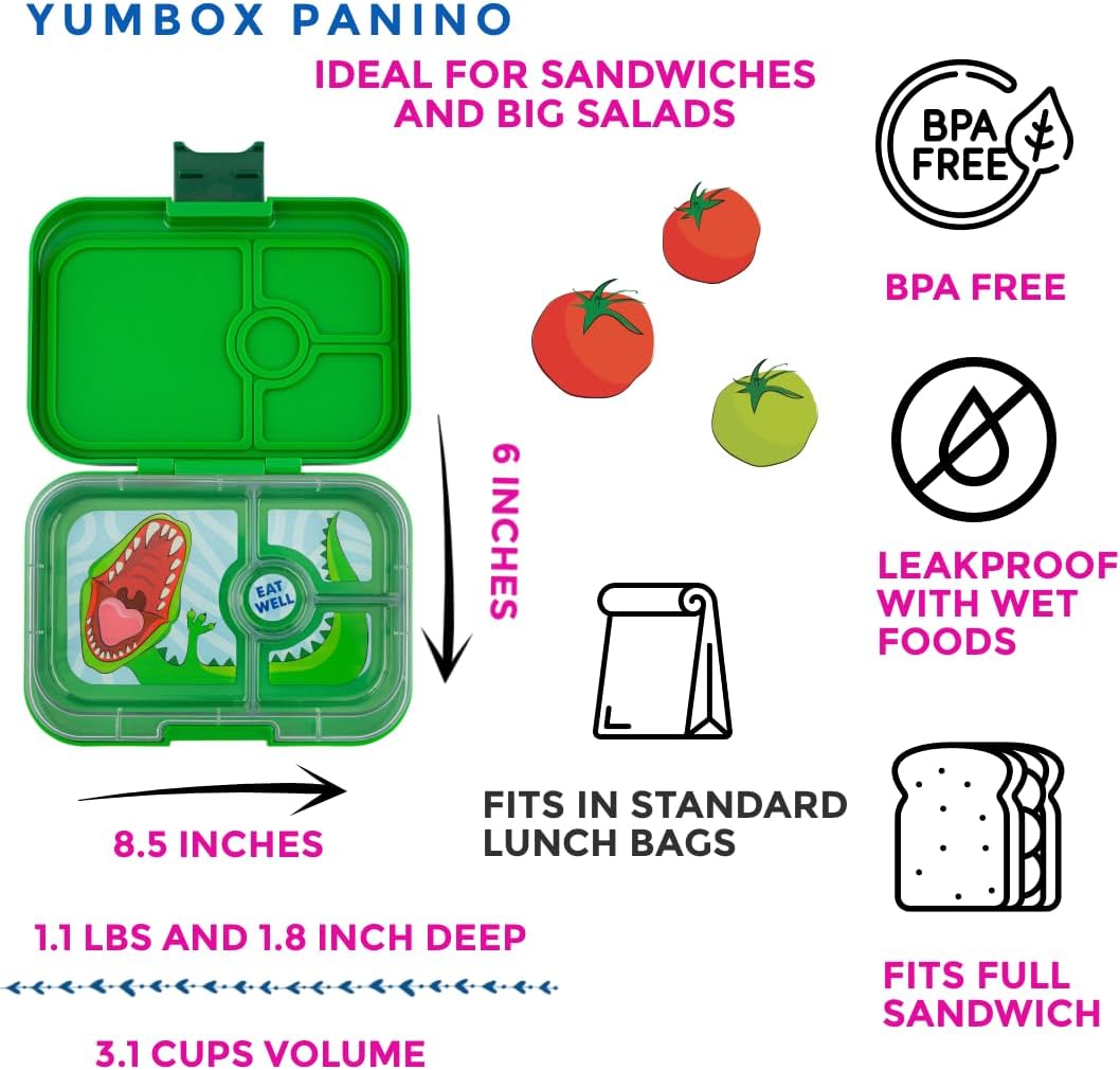 Yumbox - Jurassic Dino Panino - Green