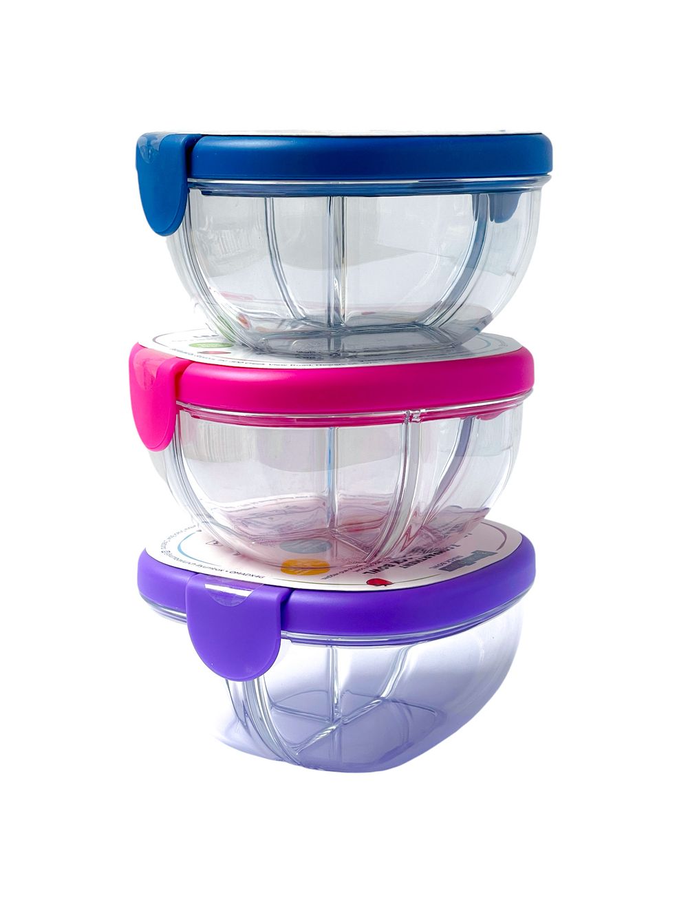 Yumbox - Snack Bowl Wiith 3 Compartments - Haze Purple