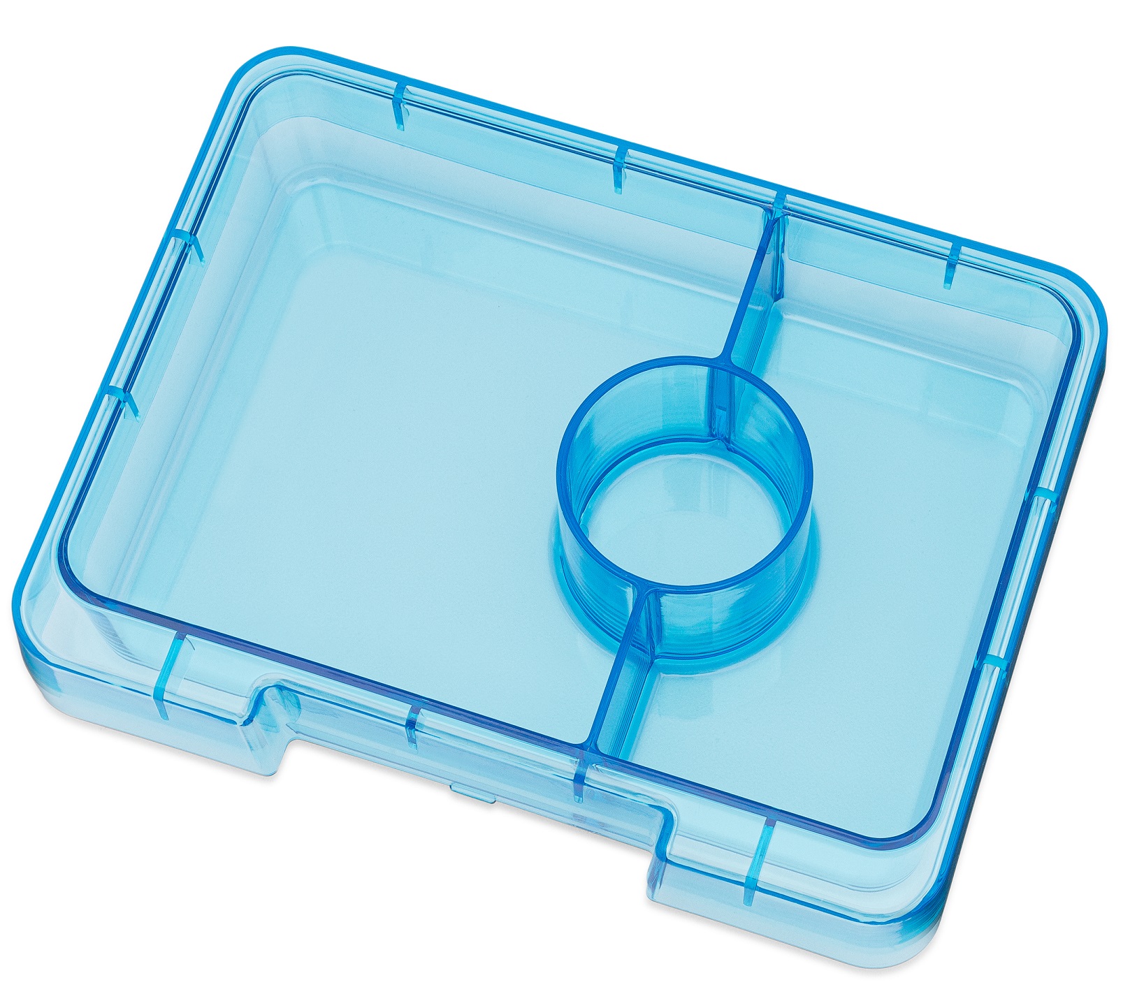 Yumbox - Twinkle Teal - Glitter Clear Snack - Blue