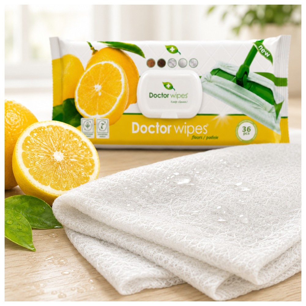 Doctor Wipes - Floor Mopping Cleaning Wet Wipes - 36 Pcs