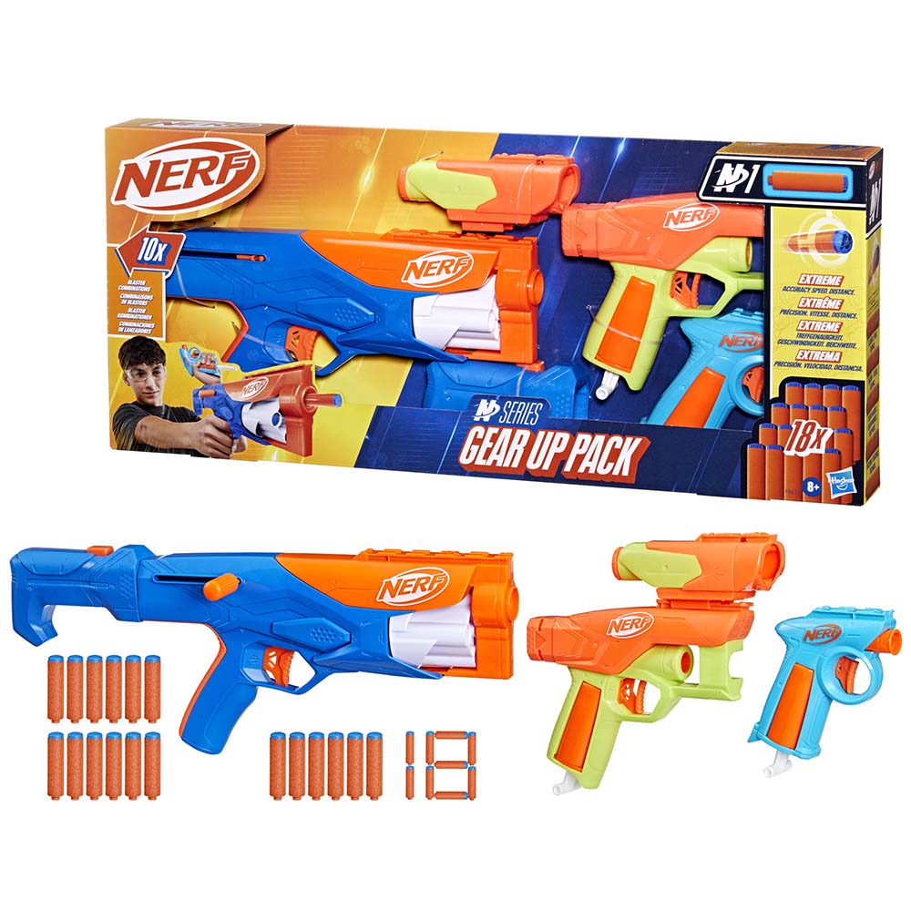 Nerf - N Series Blasters Gear Up Pack With N1 Darts - 21 Pcs