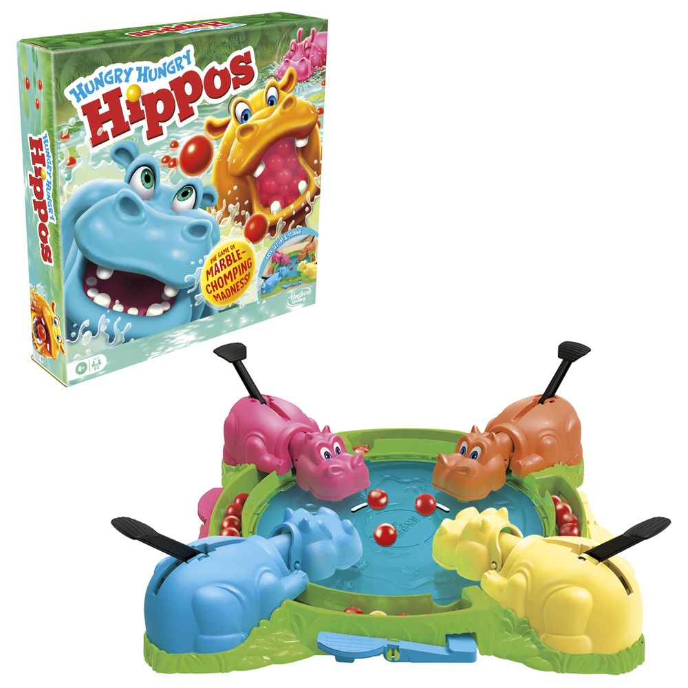 Hasbro Gaming - Hungry Hungry Hippos Marble Chomping Game