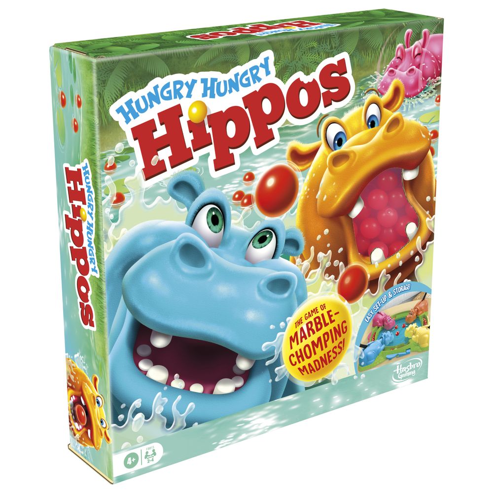 Hasbro Gaming - Hungry Hungry Hippos Marble Chomping Game
