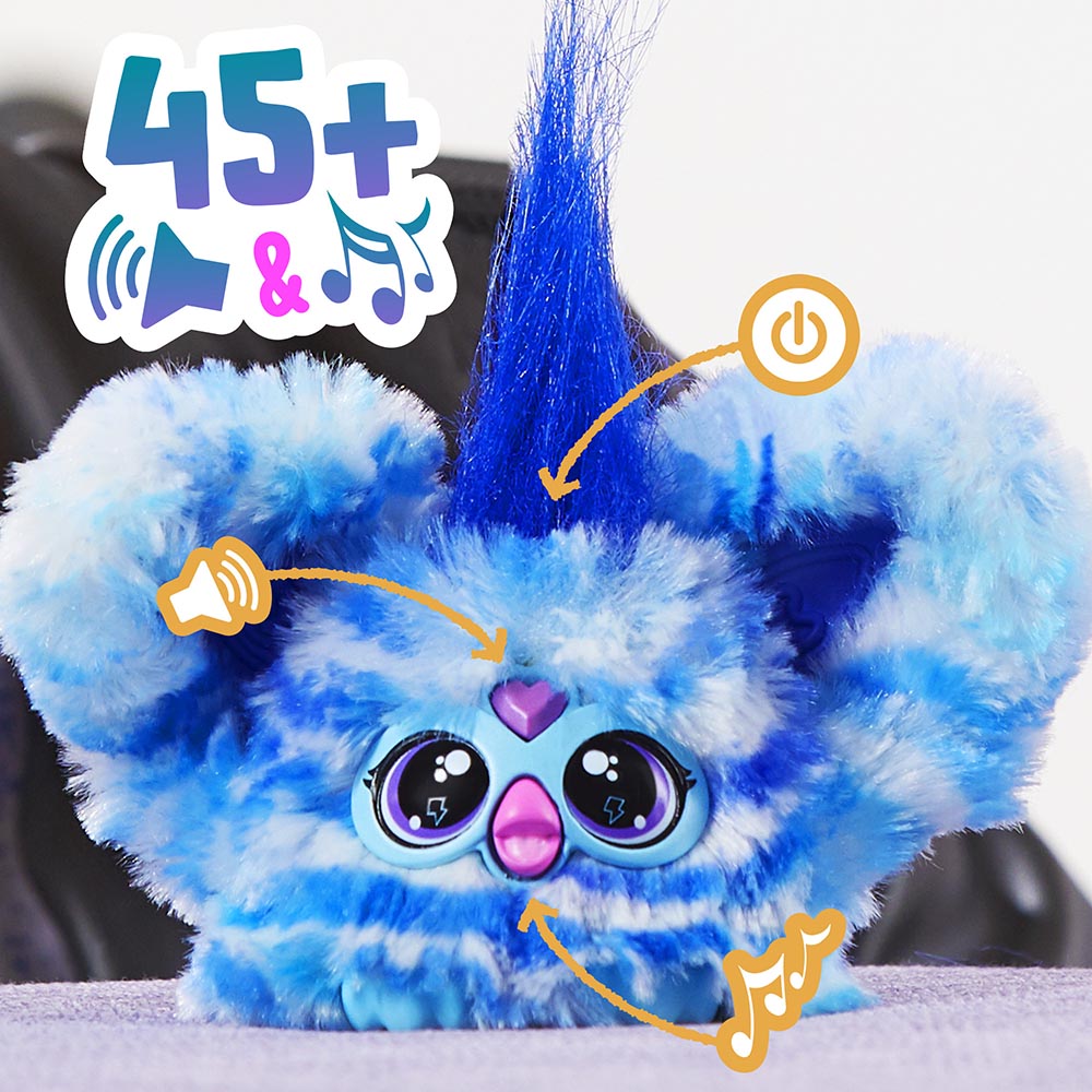 Furby - Ooh-Koo Electronic Plush Toy With Sounds - Blue/White 