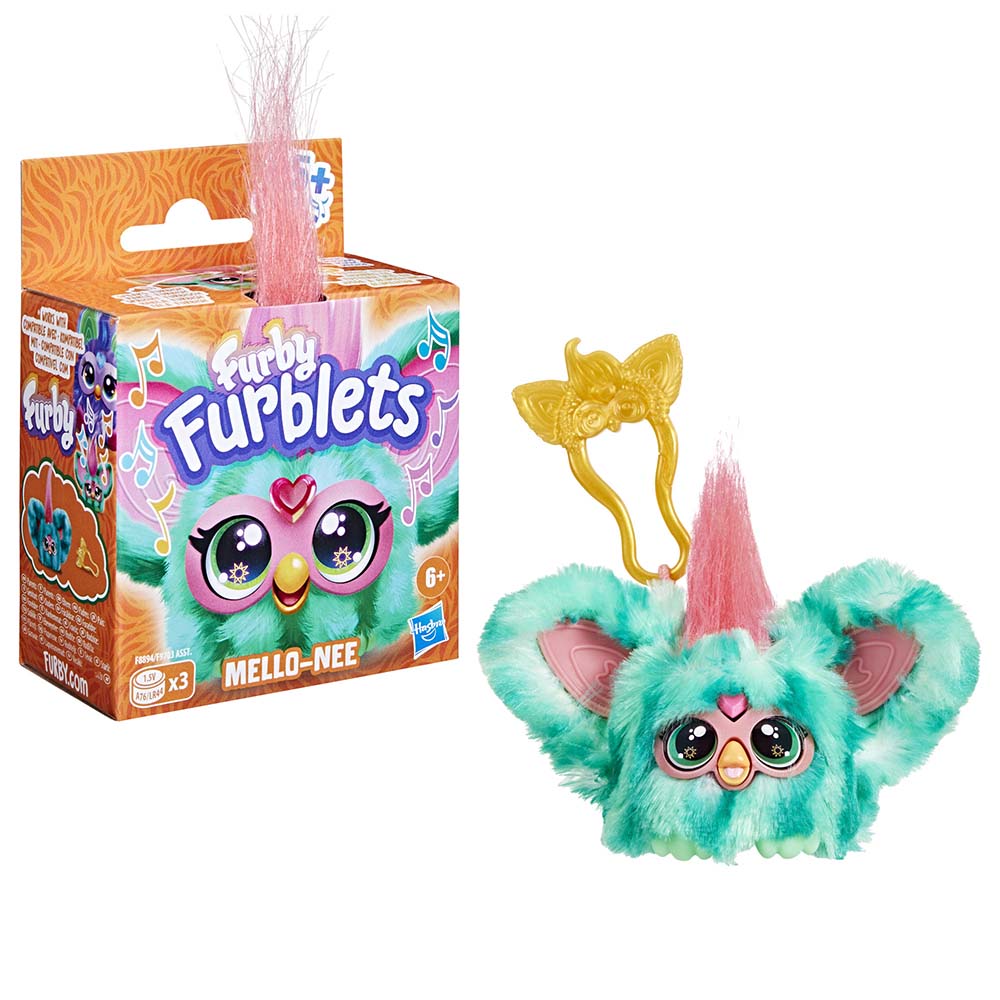Furby - Mello-Nee Electronic Plush Toy With Sounds - Red/Green 