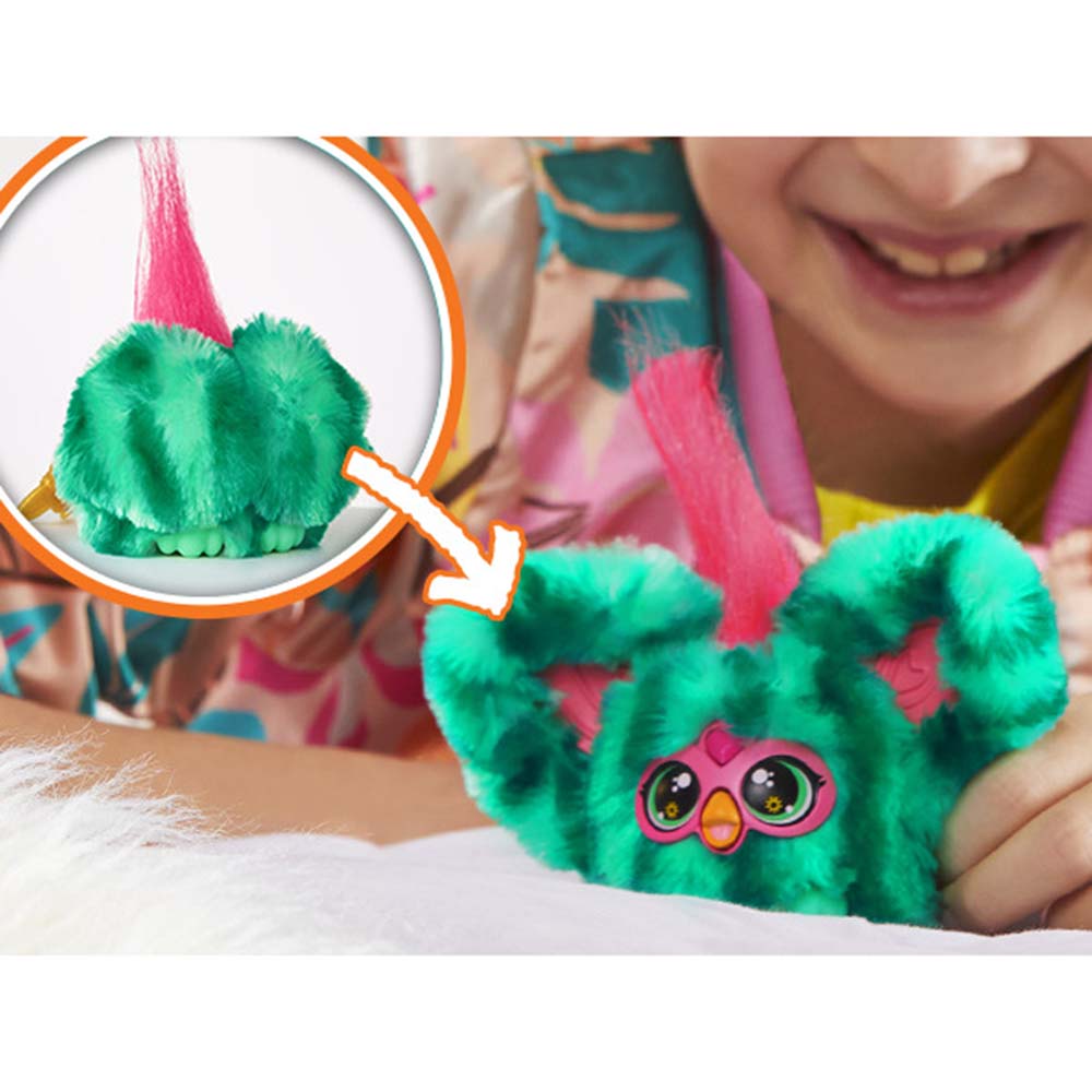 Furby - Mello-Nee Electronic Plush Toy With Sounds - Red/Green 