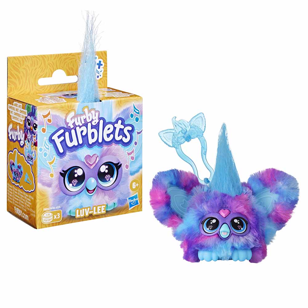 Furby - Luv-Lee Electronic Plush Toy With Sounds - Purple/Blue 