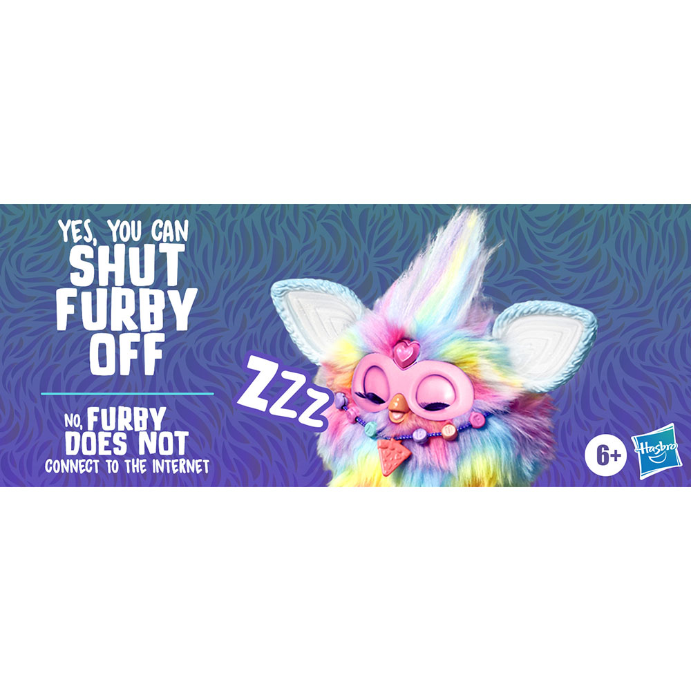 Furby - Tie Dye Interactive Plush Toy With Accessories - 16 Pcs