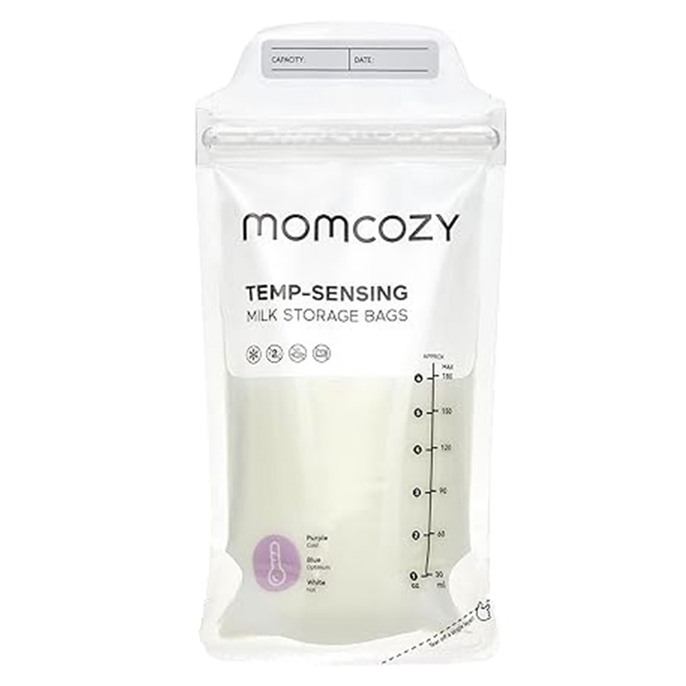 Momcozy - Temp-Sensing Milk Storage Bag - Clear - 8 Pc Set