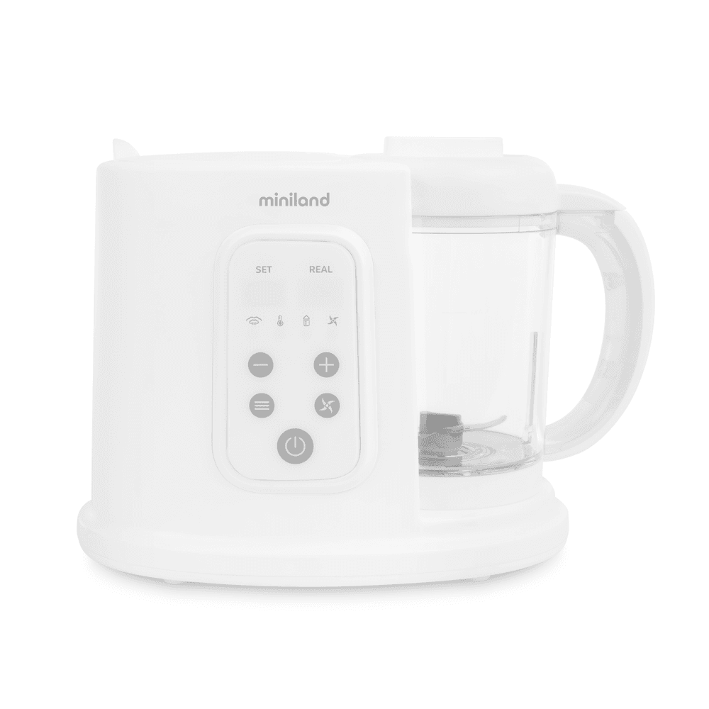 Miniland - 6-in-1 Chefy 6 A Compact Baby Food Processor And Kitchen Robot - Silver