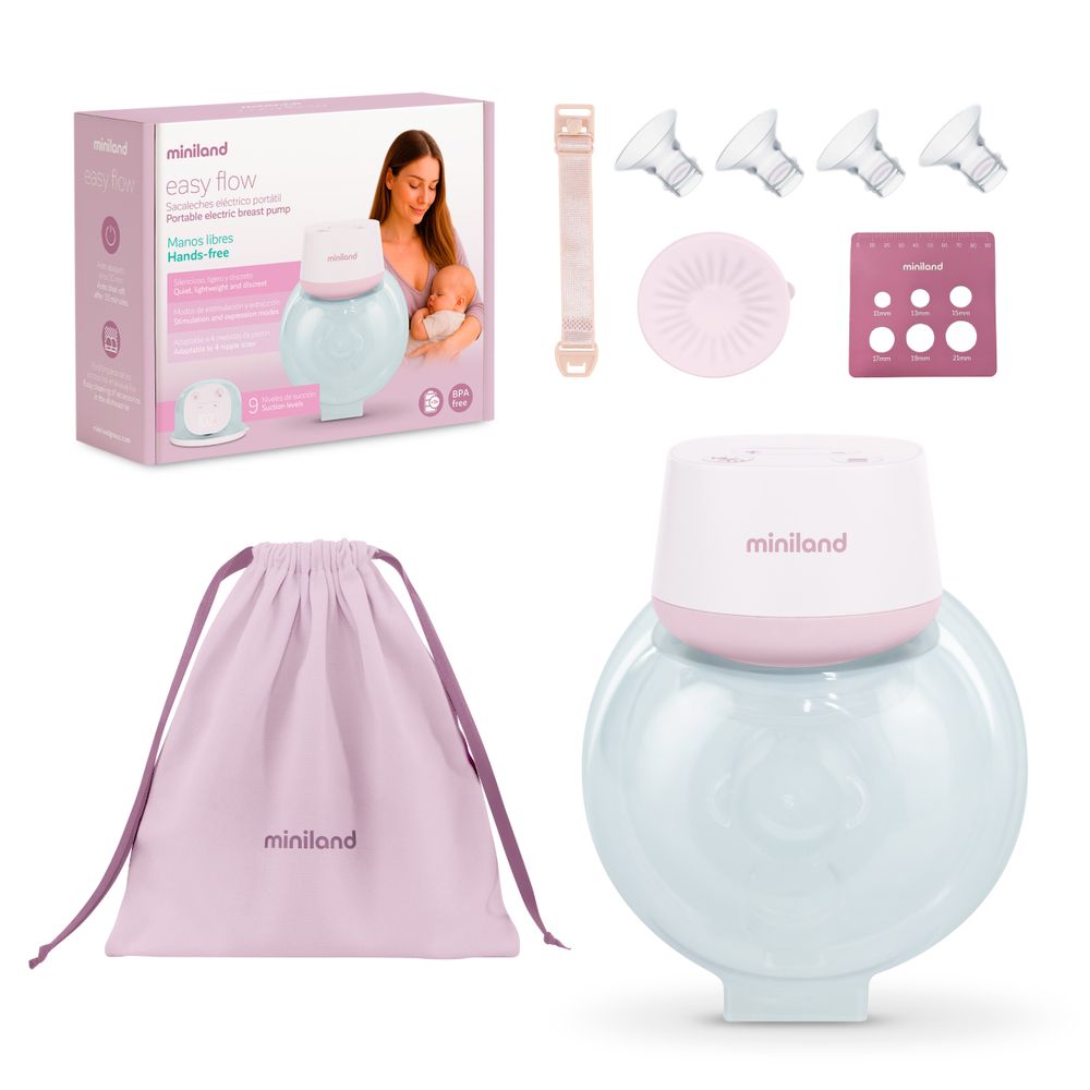 Miniland - Easy Flow Single Electric Breast Pump - White
