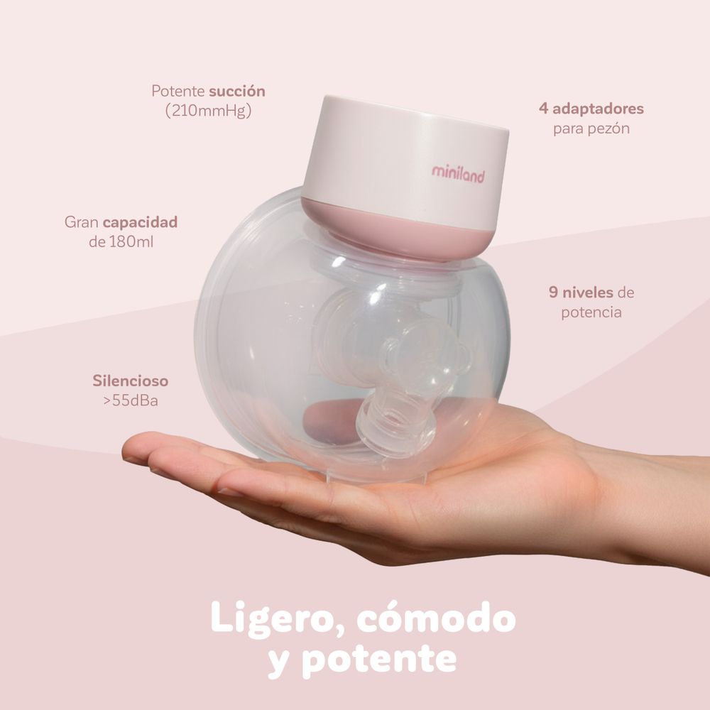 Miniland - Easy Flow Single Electric Breast Pump - White