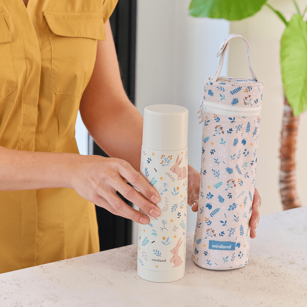 Miniland - Insulated Thermos Bottle - Rabbit - 500 ml