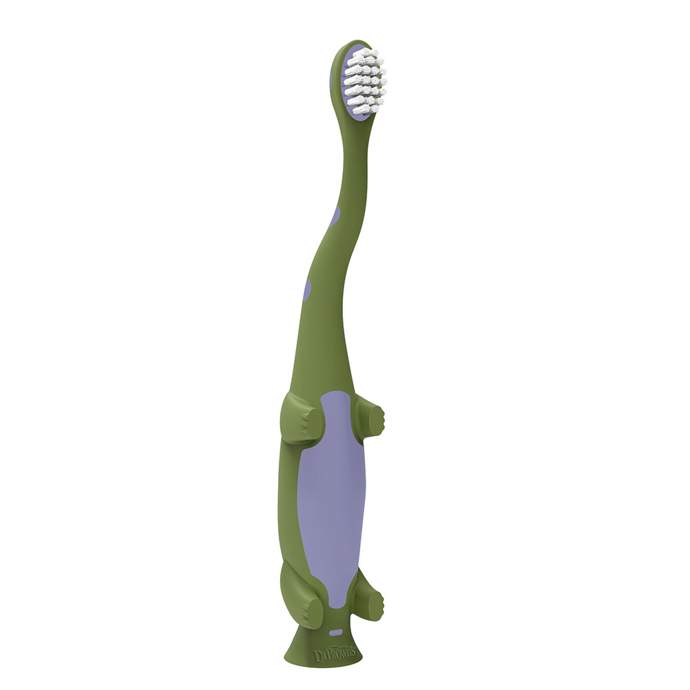 Dr. Browns - Toddler Toothbrush - Dinosaur - Green