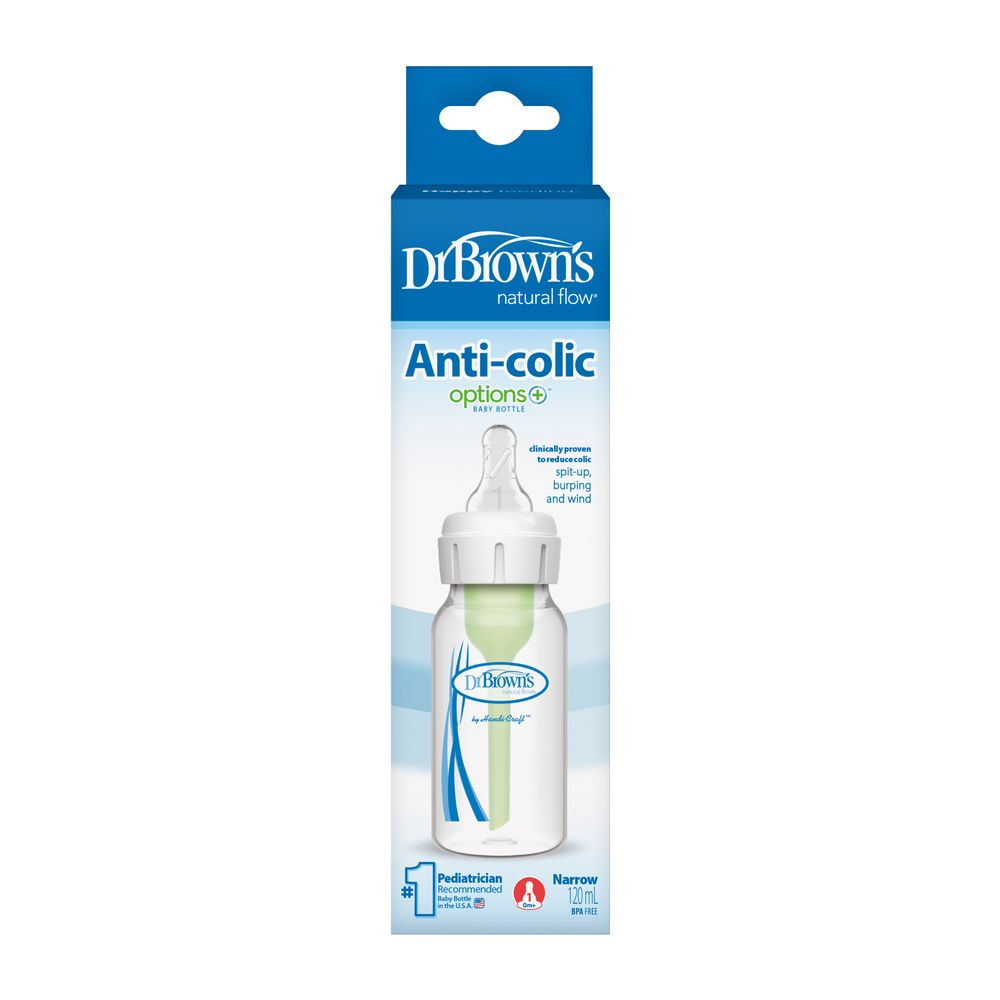 Dr. Browns - Narrow Anti-Colic Options+ Baby Bottle - 120 ml