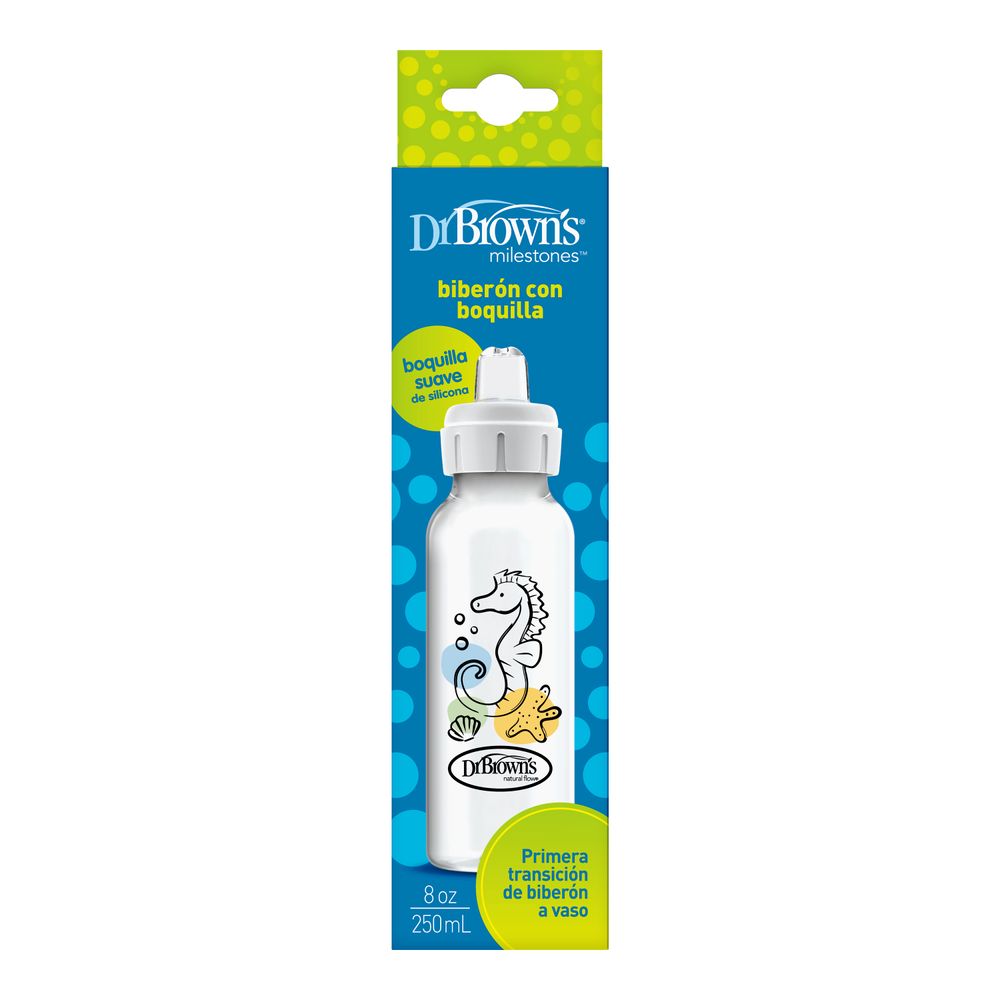 Dr. Brown's - Milestones Narrow Sippy Bottle - Clear