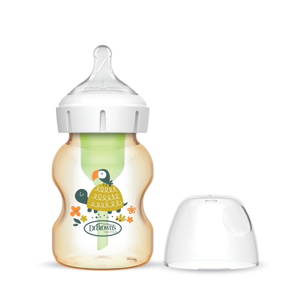 Dr. Browns - Turtle PPSU Anti-Colic Options Baby Bottle - Brown - 150 ml